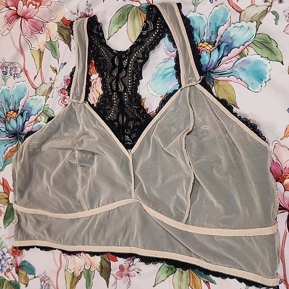 TORRID - Bralettes, Floral Black Lace, Bundle of Three - Picture 5 of 12